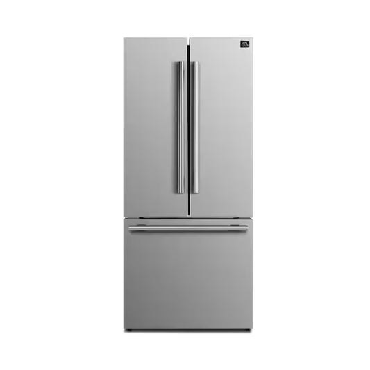 Standard-Depth 17.5-Cu. Feet 3 -Door French Door Refrigerator with Ice Maker with Ice Dispenser ( Stainless Steel )