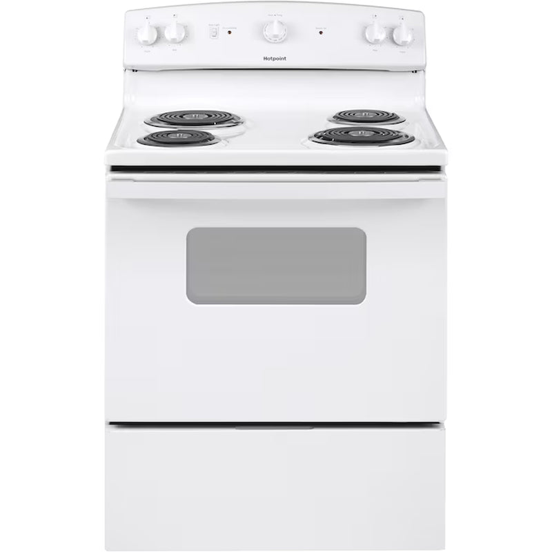 30-In 4 Burners 5-Cu Ft Freestanding Electric Range (White)