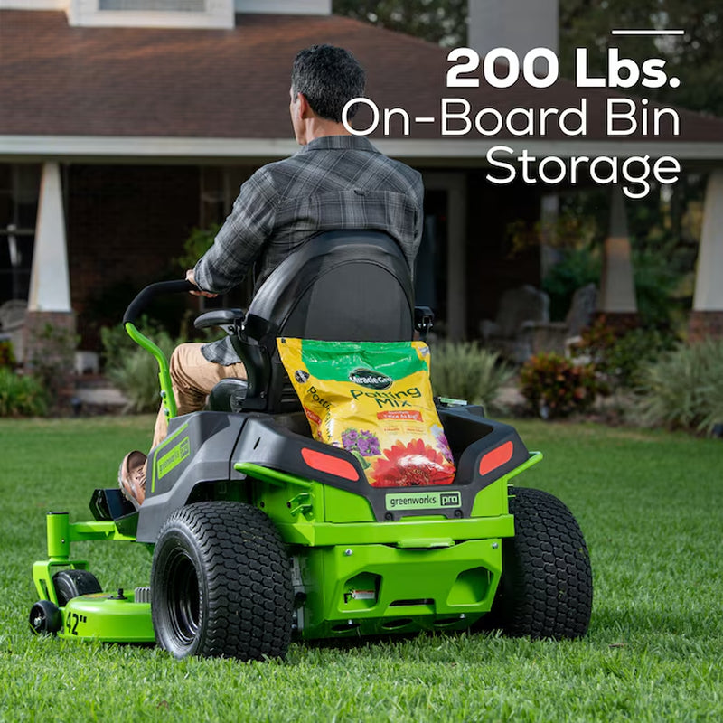 Crossover Zero Turn 42-In 24-HP Brushless Motor Battery Zero-Turn Riding Lawn Mower (CARB)