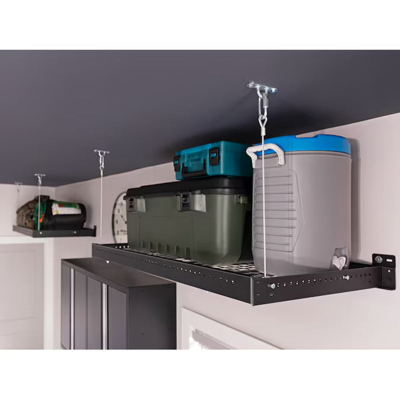 156.0-Inches W X 84.75-Inches H 8 -Cabinets Steel Charcoal Gray Garage Storage System