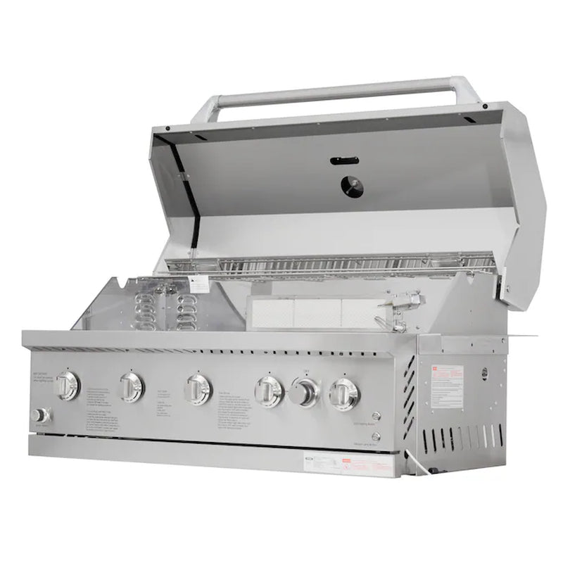 Ls Stainless Steel 5 -Burner Infrared Built-In Grill