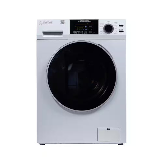 1.62 Cu. Ft./15Lbs Fully Built-In All-In-One Washer Dryer Combo Ventless 110V in White