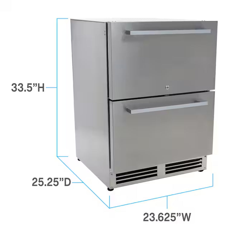 5.2-Cu. Feet Mini Fridge ( Stainless Steel ) Garage Ready