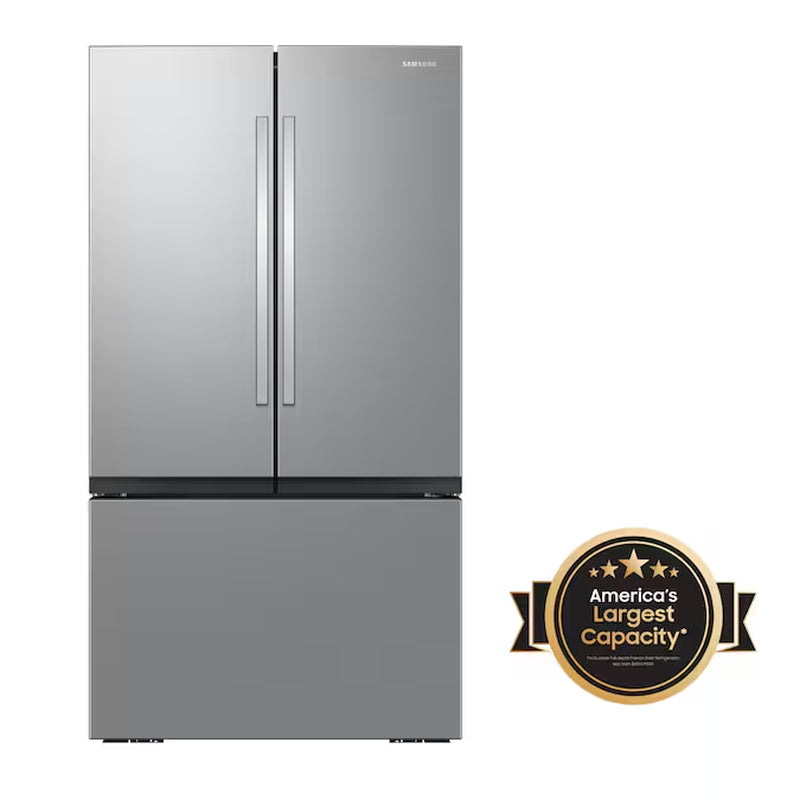 Standard-Depth Mega Capacity 31.5-Cu. Feet 3 -Door Smart Compatible French Door Refrigerator with Dual Ice Maker with Water Dispenser ( Fingerprint Resistant Stainless Steel ) ENERGY STAR Certified