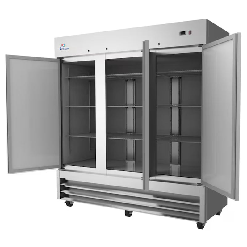 72-Cu. Feet Upright Frost-Free Commercial Freezer in Stainless Steel