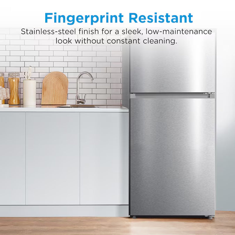 Fingerprint Resistant 18.1-Cu Ft Top-Freezer Refrigerator (Stainless Steel) Garage Ready ENERGY STAR