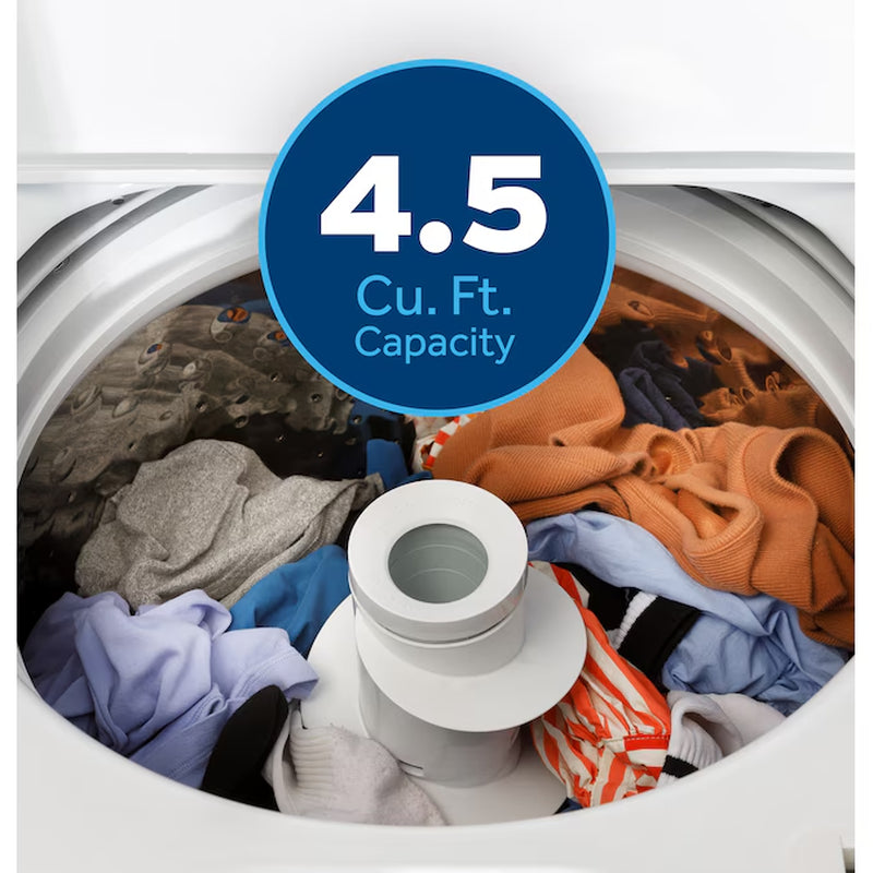 4.5-Cu Ft High Efficiency Agitator Top-Load Washer (White)