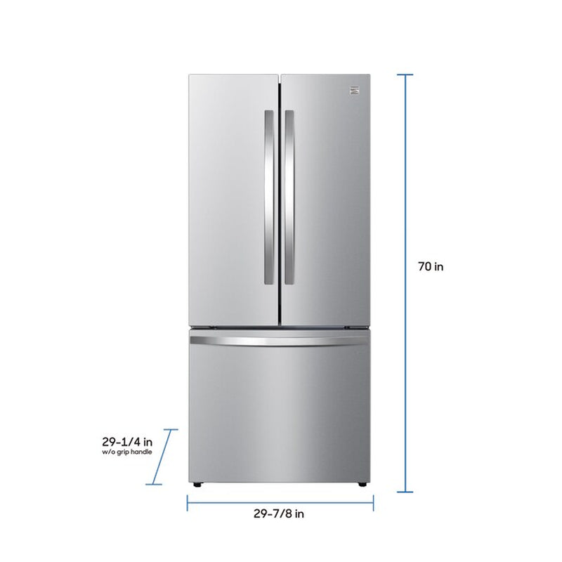 Counter-Depth 17.5-Cu. Feet 3 -Door French Door Refrigerator with Ice Maker ( Stainless Steel ) ENERGY STAR Certified