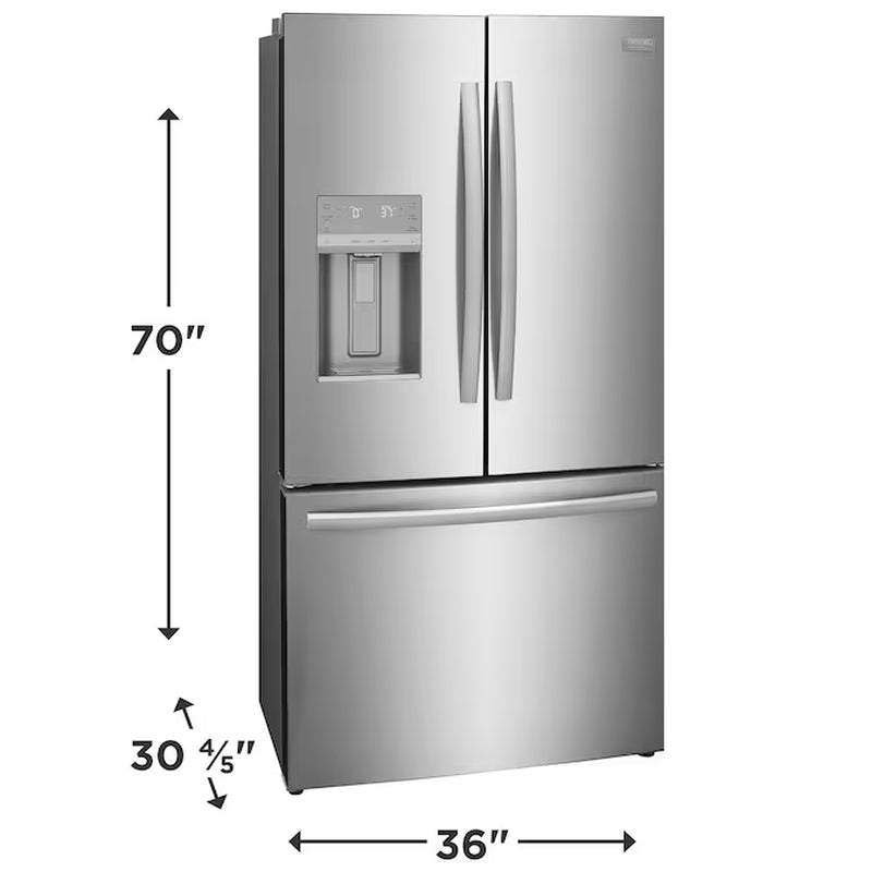 Gallery Counter-Depth 22.6-Cu. Feet 3 -Door French Door Refrigerator with Dual Ice Maker with Water and Ice Dispenser ( Fingerprint Resistant Stainless Steel ) ENERGY STAR Certified