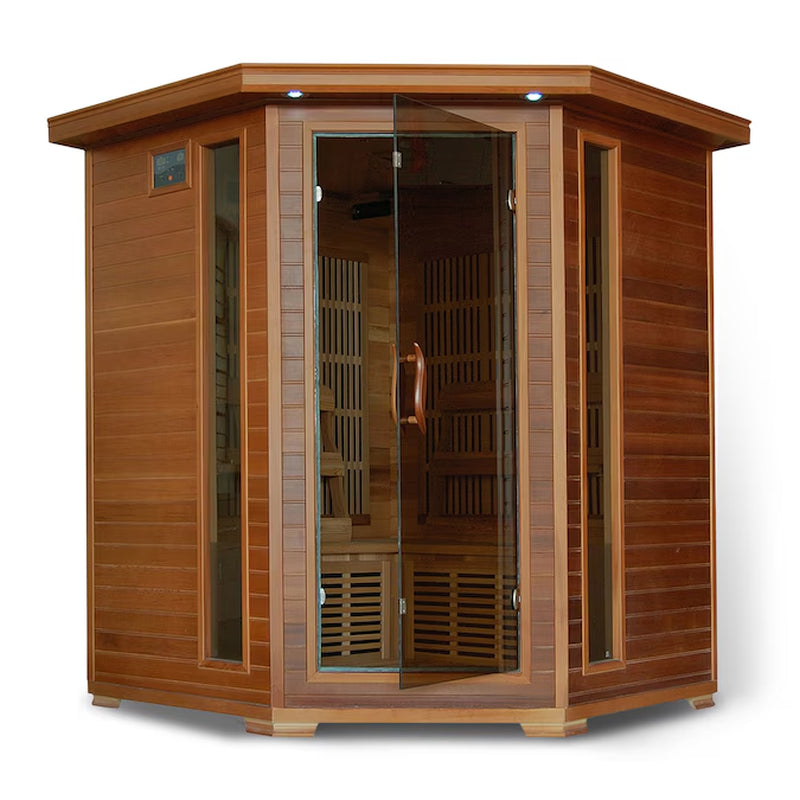 75-Inches H X 59-Inches W X 59-Inches D Western Cedar Infrared Sauna