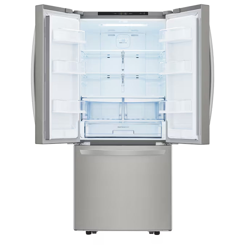 Standard-Depth 21.8-Cu. Feet 3 -Door French Door Refrigerator with Ice Maker ( Stainless Steel )