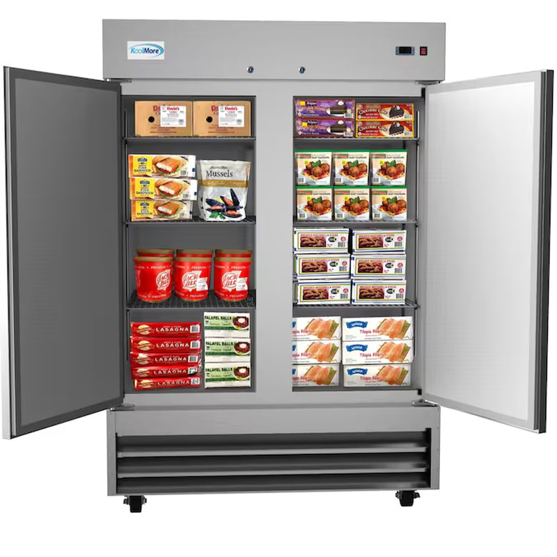 41.3-Cu. Feet Upright Frost-Free Commercial Freezer in Stainless Steel