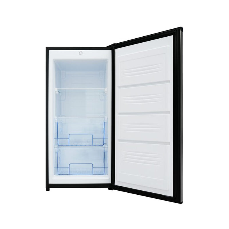 Convertible to Refrigerator 4.2-Cu. Feet Manual Upright Freezer ( Black )