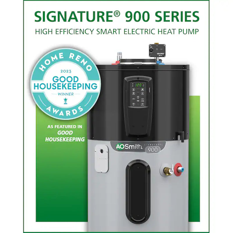 Signature 900 50-Gallon Tall 10-Year Warranty 240-Volt Smart Hybrid Heat Pump Water Heater with Leak Detection & Automatic Shut-Off