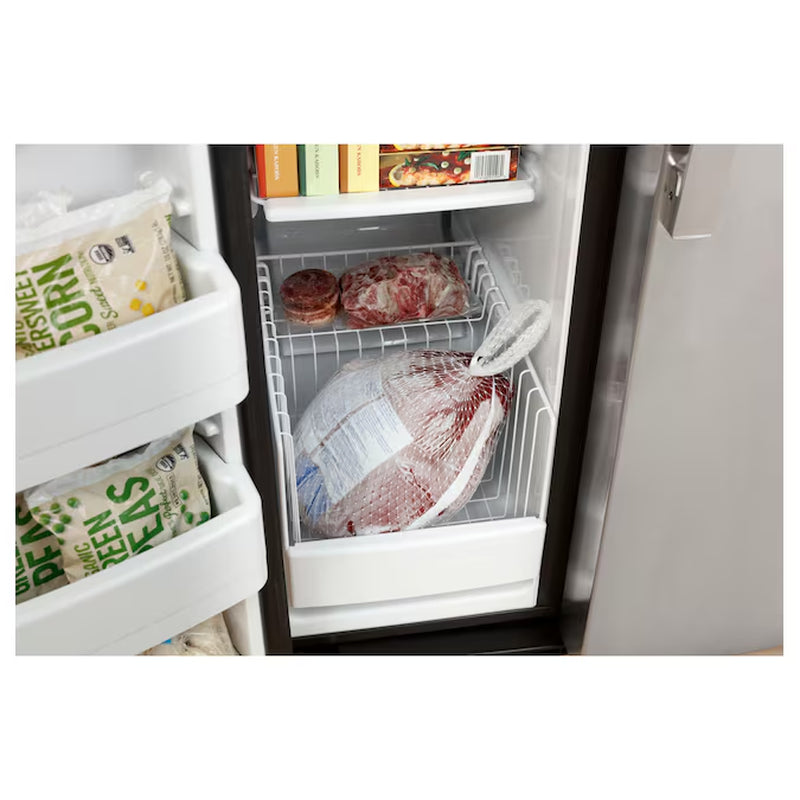 25.3-Cu Ft Side-By-Side Refrirator with Ice Maker, Water and Ice Dispenser (Stainless Steel)