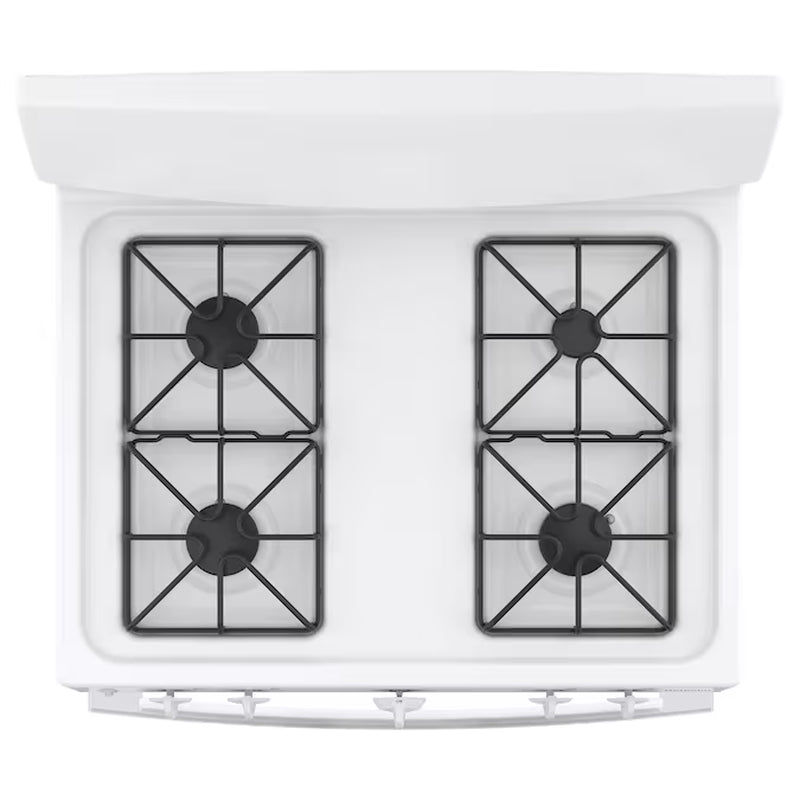 30-In 4 Burners 4.8-Cu Ft Freestanding Natural Gas Range (White)