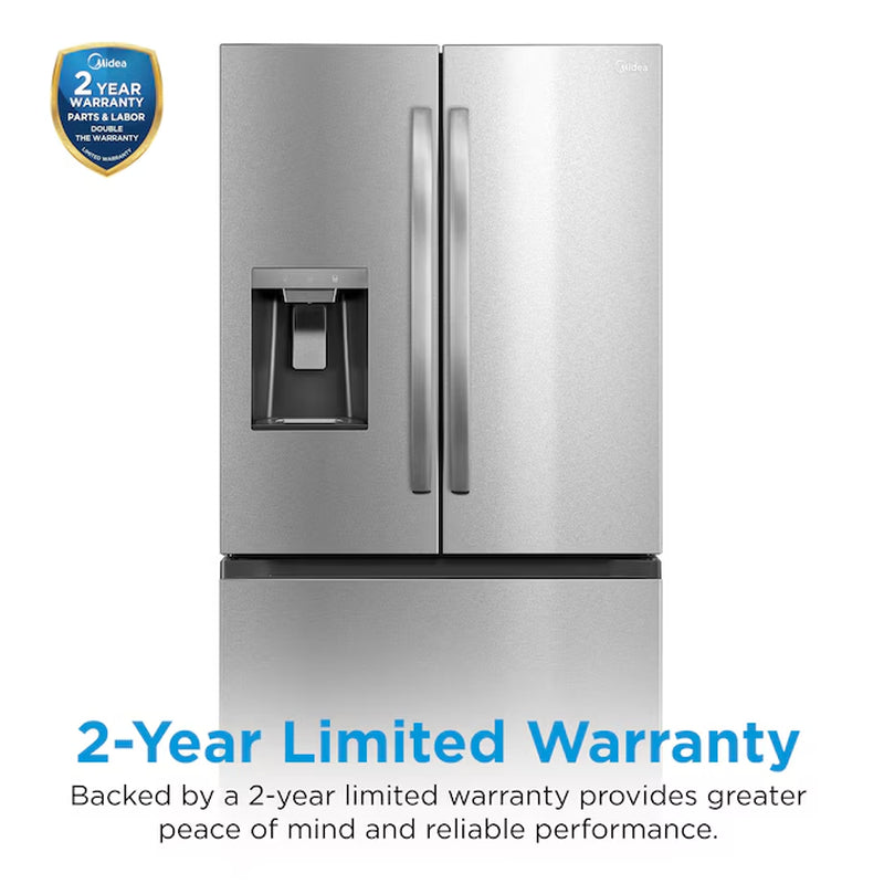 Standard-Depth 29.3-Cu. Feet 3 -Door Smart Compatible French Door Refrigerator with Dual Ice Maker with Water and Ice Dispenser ( Stainless Steel ) ENERGY STAR Certified