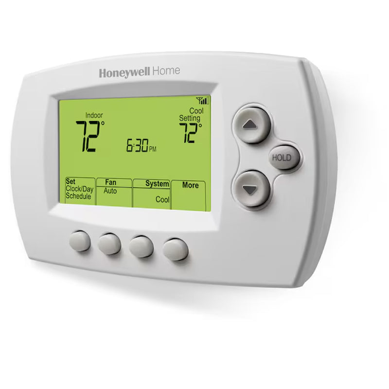 White Thermostat with Wi-Fi Compatibility