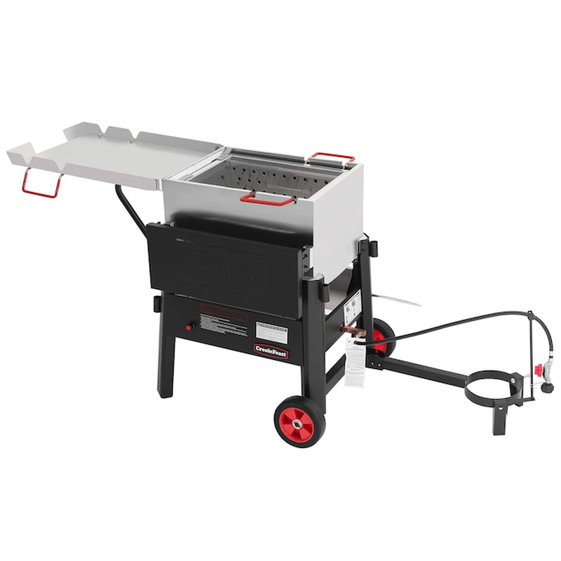 70 Qt Single Sack Crawfish Seafood Boiler 2 -Burner Propane 20-Lb. Tank Electronic Aluminum Boiler