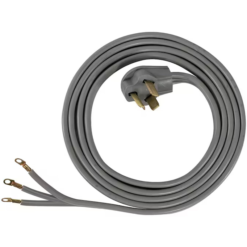 10-Ft 30 -Amp 3 -Prong Gray Dryer Appliance Power Cord