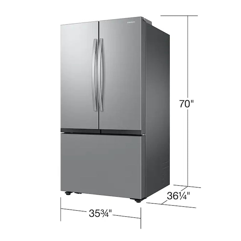 Standard-Depth Mega Capacity 31.5-Cu. Feet 3 -Door Smart Compatible French Door Refrigerator with Dual Ice Maker ( Fingerprint Resistant Stainless Steel ) ENERGY STAR Certified