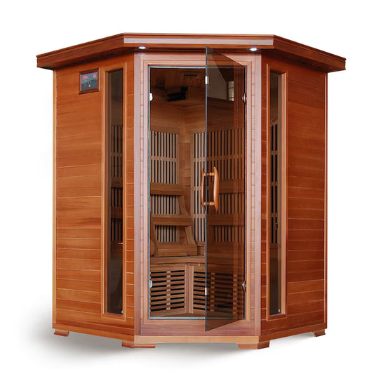 75-Inches H X 53-Inches W X 53-Inches D Western Cedar Infrared Sauna