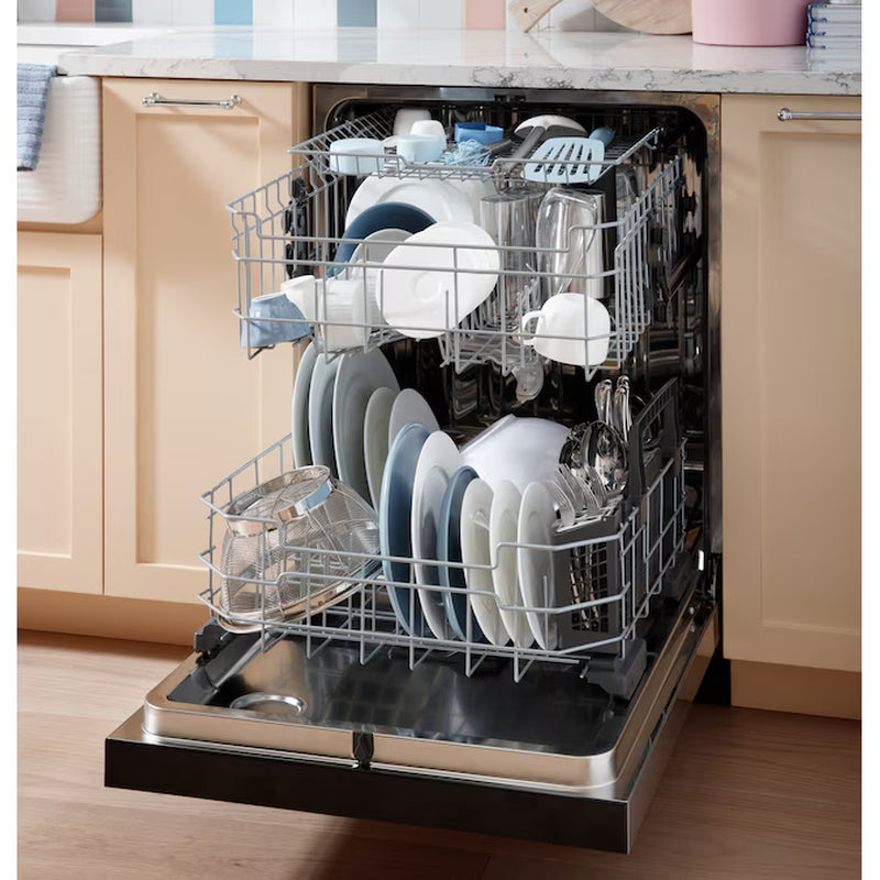 Dry Boost 24 Inch Top Control Built-In Dishwasher with Third Rack ( Finrprint-Resistant Stainless Steel ) ENERGY STAR Certified 47-Decibels Very Quiet Sound Level