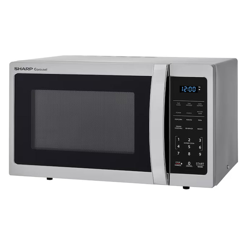 0.9-Cu Ft Small 900-Watt Countertop Microwave (Stainless Steel)