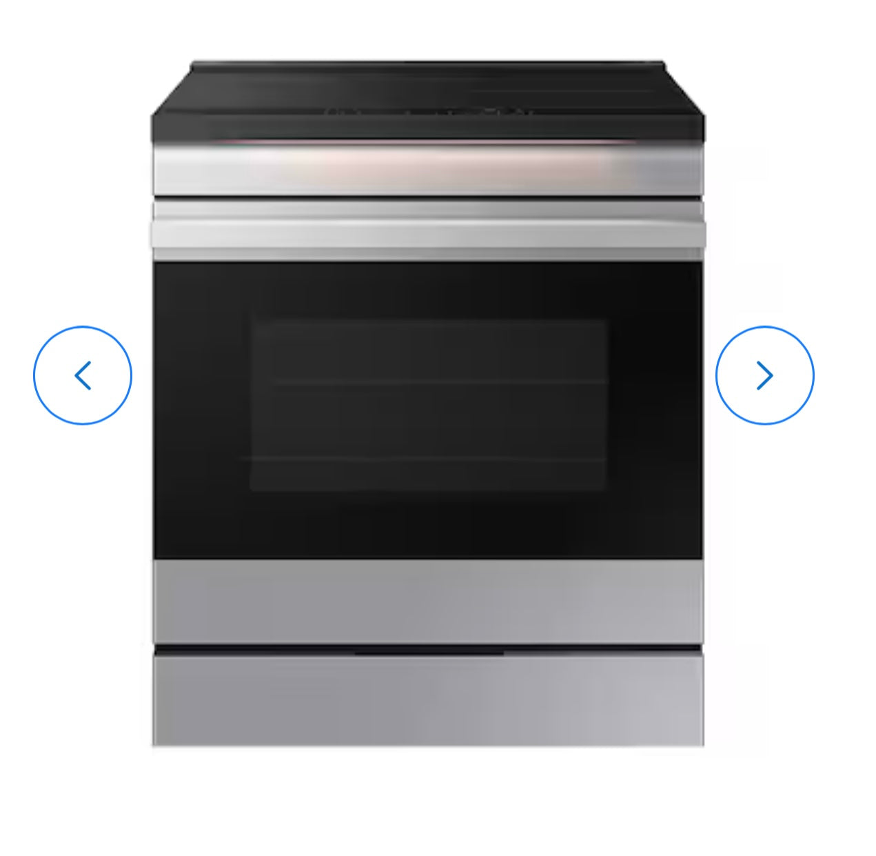 Bespoke 30-In 4 Burners 6.3-Cu Ft Self & Steam Cleaning Slide-In Single Induction Range (Stainless Steel)