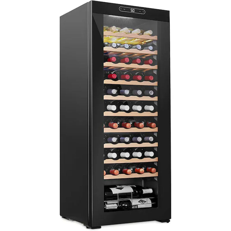 20.1-In W 55-Bottles Black Freestanding Indoor Wine Cooler