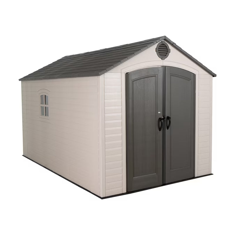 8-Ft X 12-Ft Gable Resin Storage Shed (Floor Included)