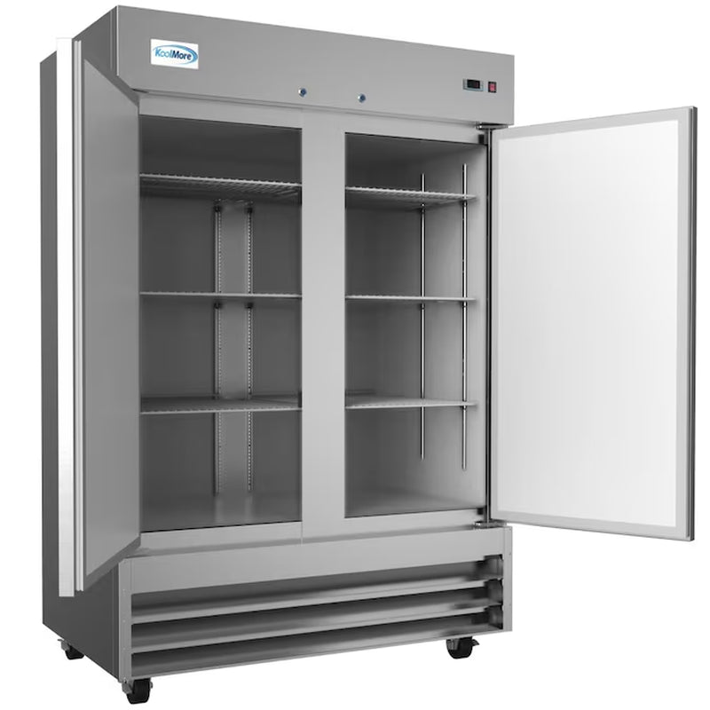 41.3-Cu. Feet Upright Frost-Free Commercial Freezer in Stainless Steel