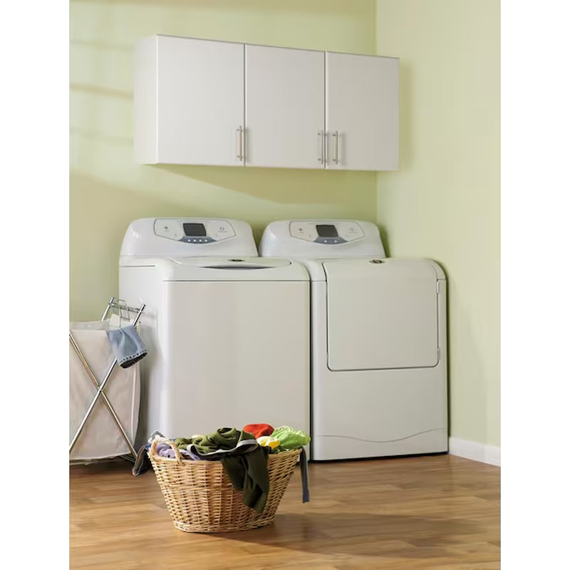 Elite 54-Inches W X 24-Inches H Wood Composite White Wall-Mount Utility Storage Cabinet