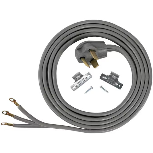 10-Ft 30 -Amp 3 -Prong Gray Dryer Appliance Power Cord