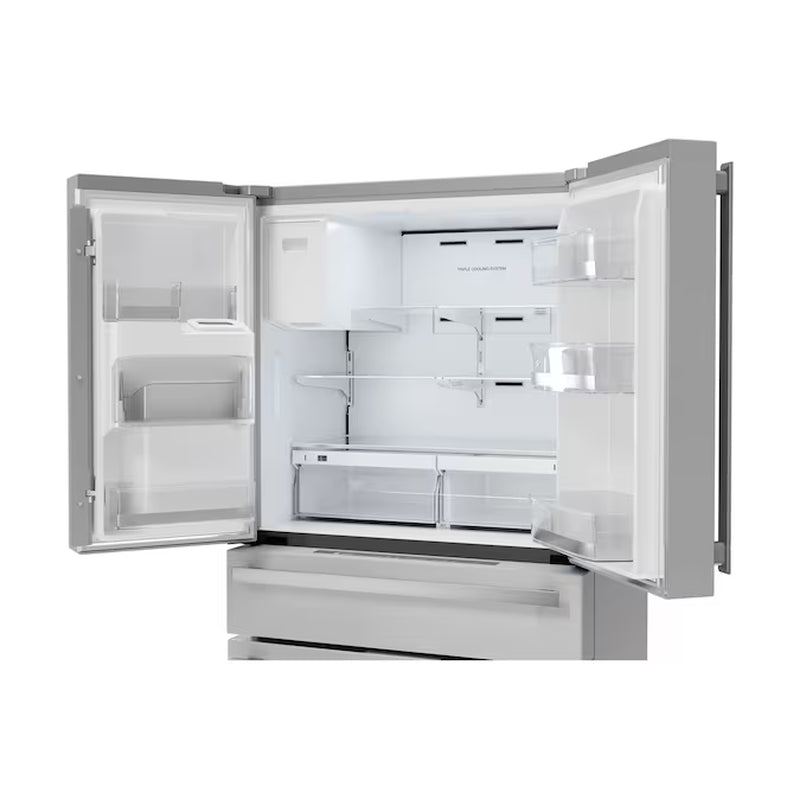 Counter-Depth 21.6-Cu. Feet 4 -Door French Door Refrigerator with Ice Maker with Water and Ice Dispenser ( Stainless Steel ) ENERGY STAR Certified