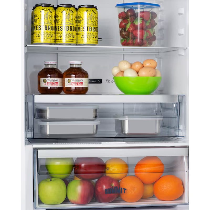 11.7-Cu. Feet Counter-Depth Bottom-Freezer Refrigerator Stainless Steel Doors and Gray Cabinet ) ENERGY STAR Certified