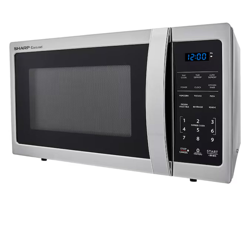 0.9-Cu Ft Small 900-Watt Countertop Microwave (Stainless Steel)