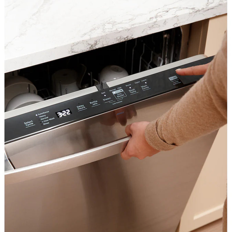 Dry Boost 24 Inch Top Control Built-In Dishwasher with Third Rack ( Finrprint-Resistant Stainless Steel ) ENERGY STAR Certified 47-Decibels Very Quiet Sound Level