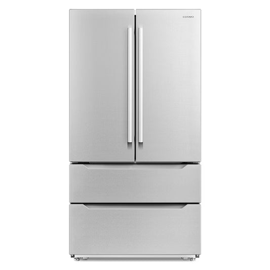 Counter-Depth 22.5-Cu. Feet 4 -Door French Door Refrigerator with Ice Maker with Ice Dispenser ( Stainless Steel ) ENERGY STAR Certified