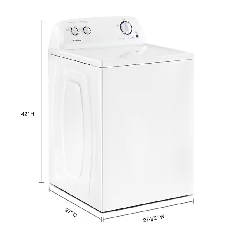 3.5-Cu Ft Agitator Top-Load Washer (White)