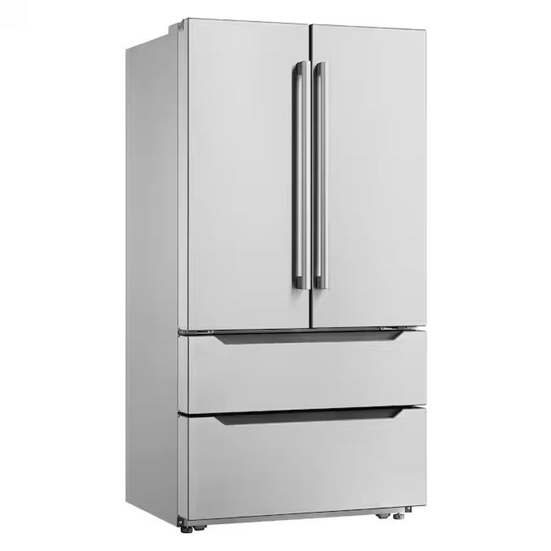 Counter-Depth 22.5-Cu. Feet 4 -Door French Door Refrigerator with Ice Maker with Ice Dispenser ( Stainless Steel ) ENERGY STAR Certified