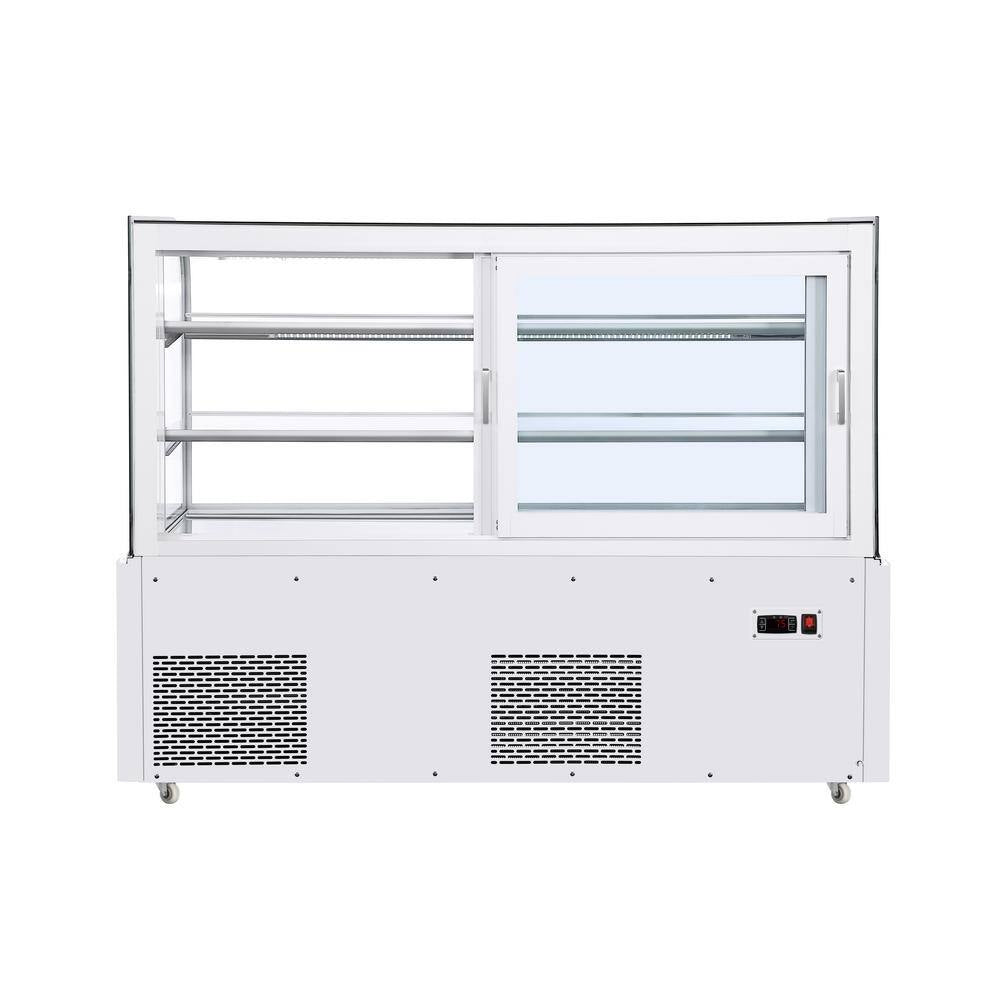 60 In. Refrigerated Bakery Display Case, 18 Cu. Ft. in White