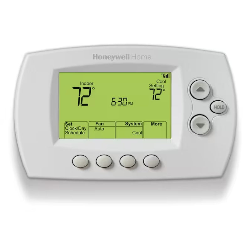 White Thermostat with Wi-Fi Compatibility