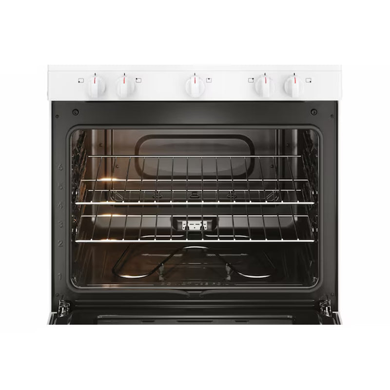 30-In Glass Top 5 Burners 5.3-Cu Ft Freestanding Electric Range (White)