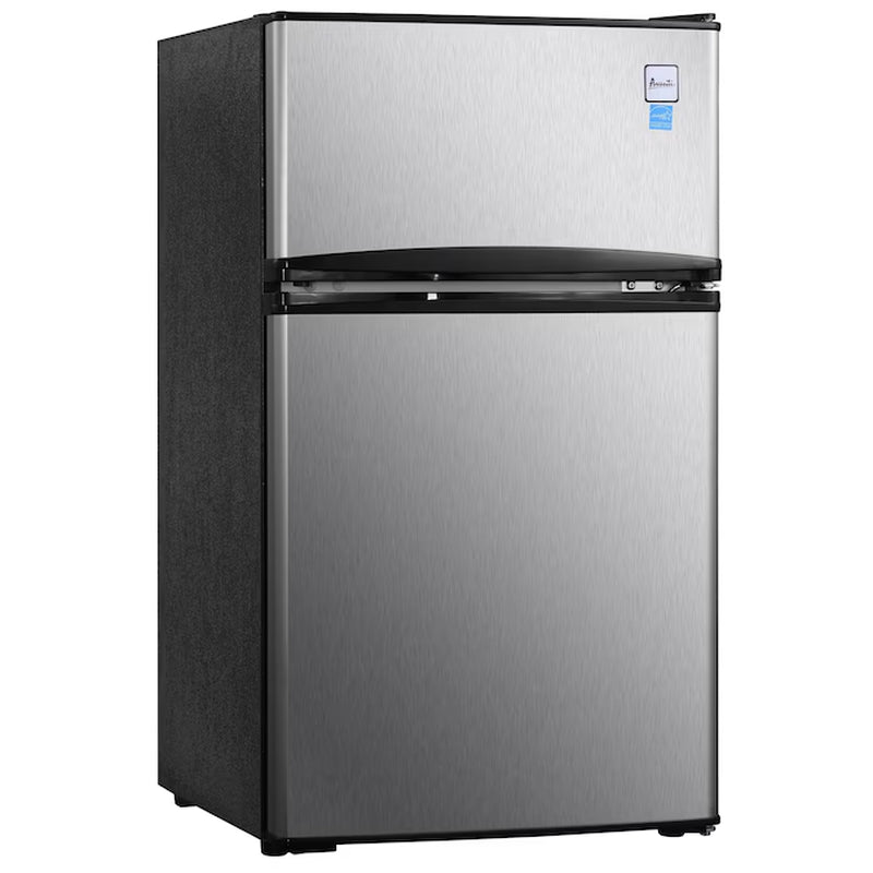 4.1-Cu. Feet Mini Fridge with Freezer ( Stainless Steel ) ENERGY STAR