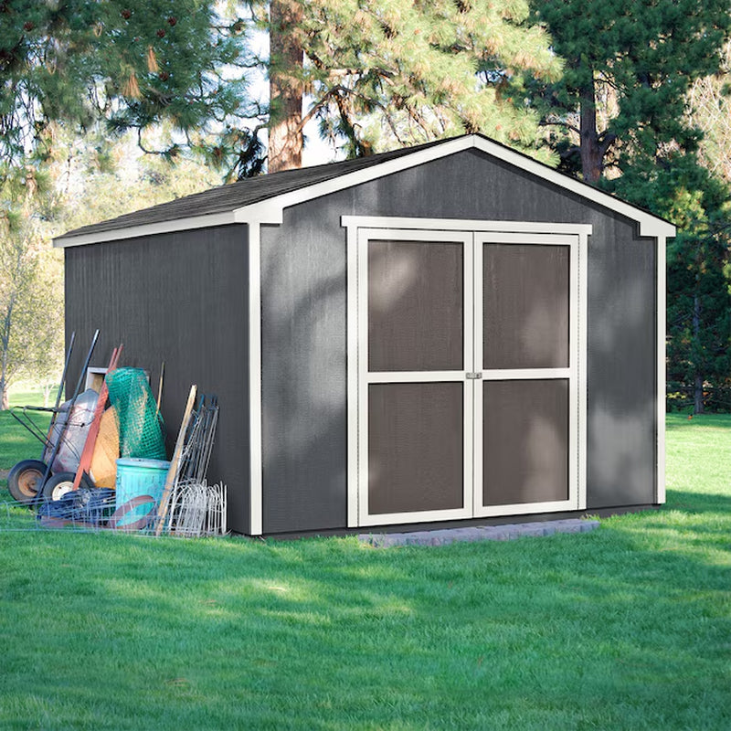 Monterra Value Gable 10-Ft X 8-Ft Gable Style Wood Outdoor Storage Shed with Doors