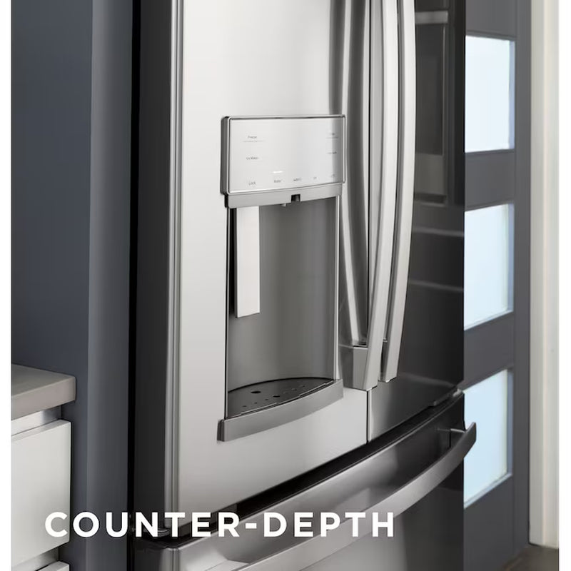 Counter-Depth 20.6-Cu. Feet 3 -Door French Door Refrirator with Ice Maker with Water and Ice Dispenser ( Finrprint Resistant Stainless Steel ) ENERGY STAR Certified