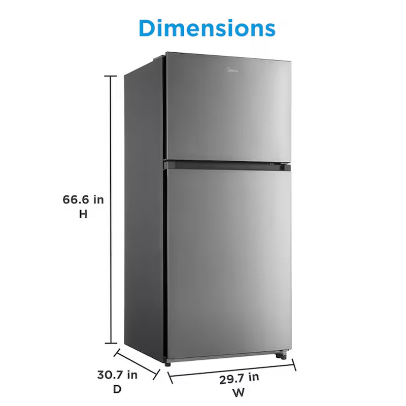 Fingerprint Resistant 18.1-Cu Ft Top-Freezer Refrigerator (Stainless Steel) Garage Ready ENERGY STAR