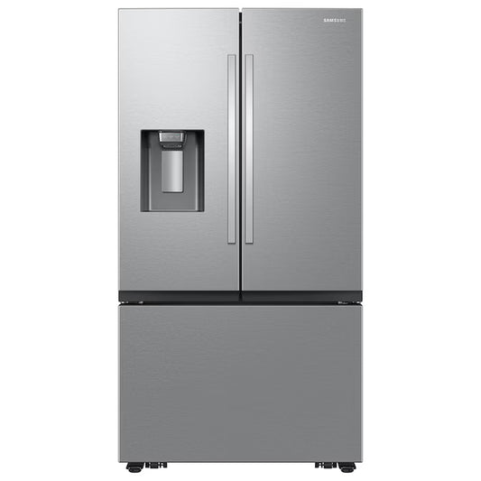 Standard-Depth Mega Capacity 30.5-Cu. Feet 3 -Door Smart Compatible French Door Refrigerator with Dual Ice Maker with Water and Ice Dispenser ( Fingerprint Resistant Stainless Steel ) ENERGY STAR Certified