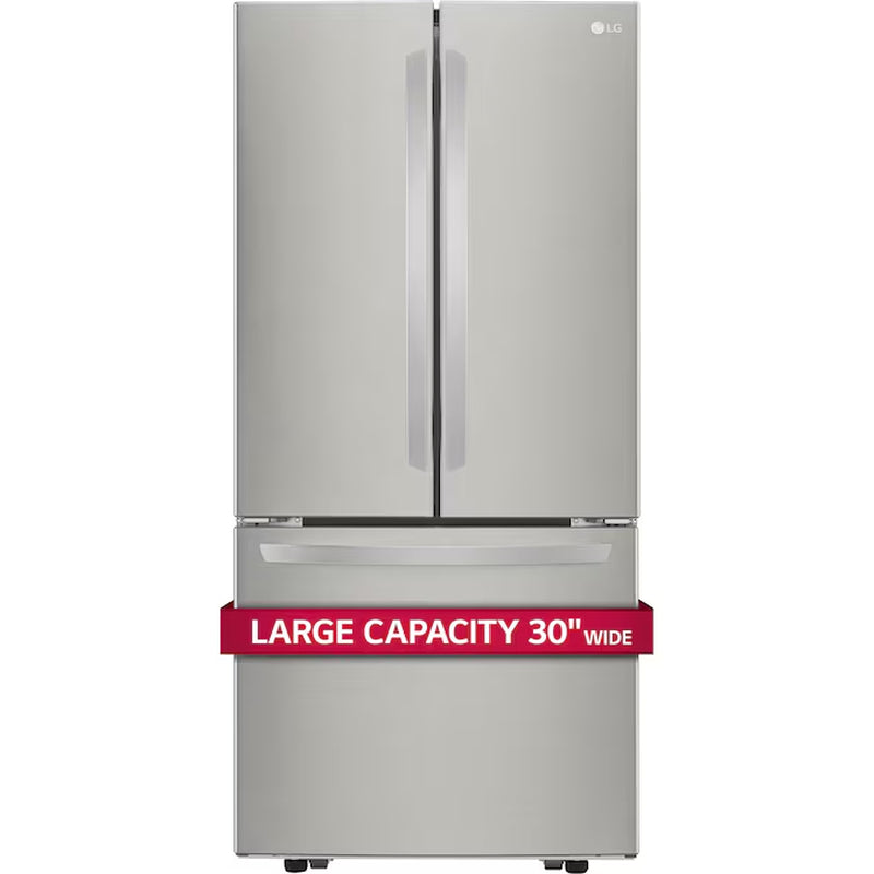 Standard-Depth 21.8-Cu. Feet 3 -Door French Door Refrigerator with Ice Maker ( Stainless Steel )